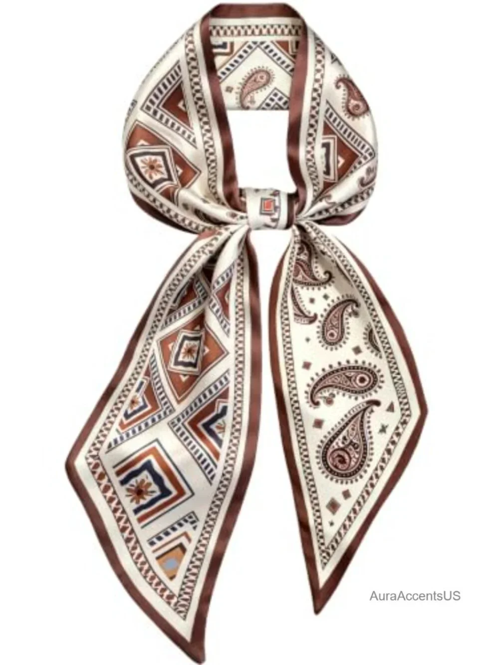 Satin Fashion Scarf, Skinny Hair Scarf for Women
